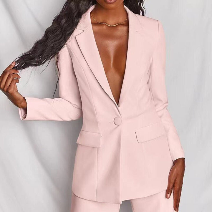 Leotine™ | Chic Blazer & Trousers Set