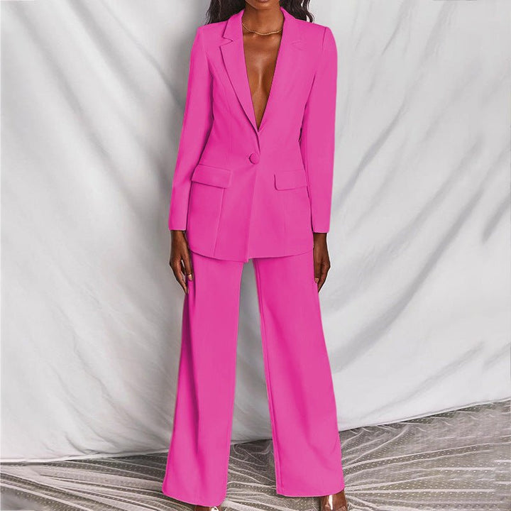 Leotine™ | Chic Blazer & Trousers Set