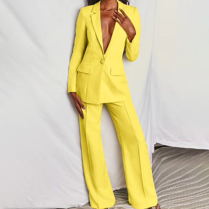 Leotine™ | Chic Blazer & Trousers Set