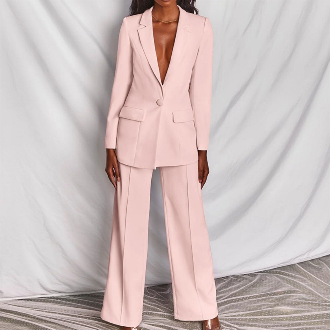 Leotine™ | Chic Blazer & Trousers Set