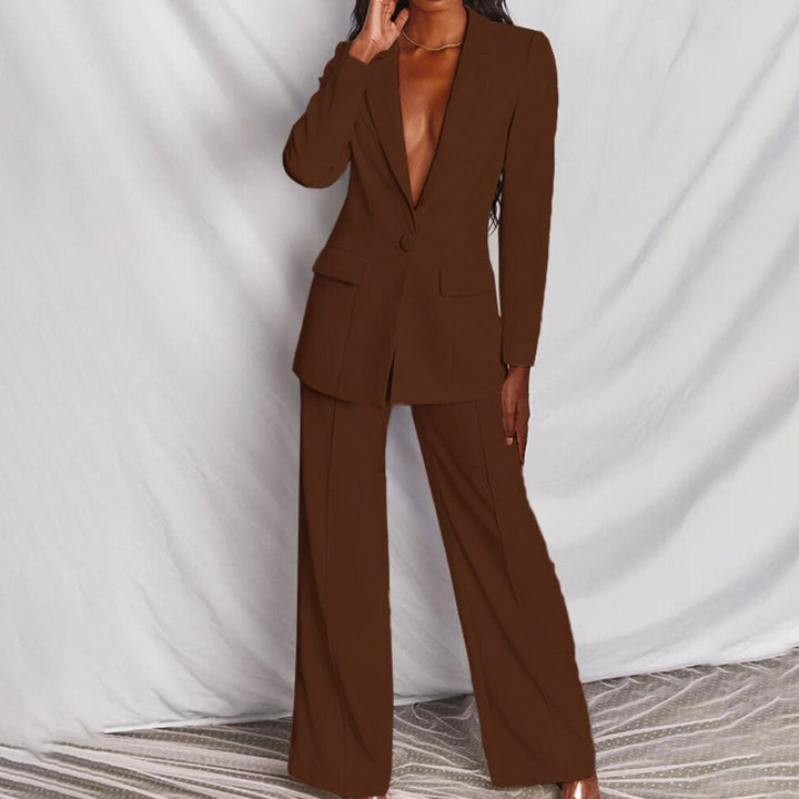 Leotine™ | Chic Blazer & Trousers Set