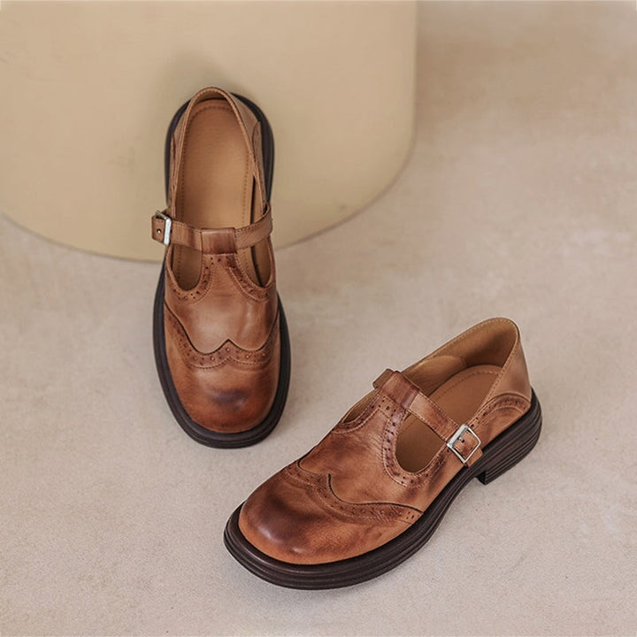 Nina™ | Elegant Vegan Leather Mary Jane Sandal