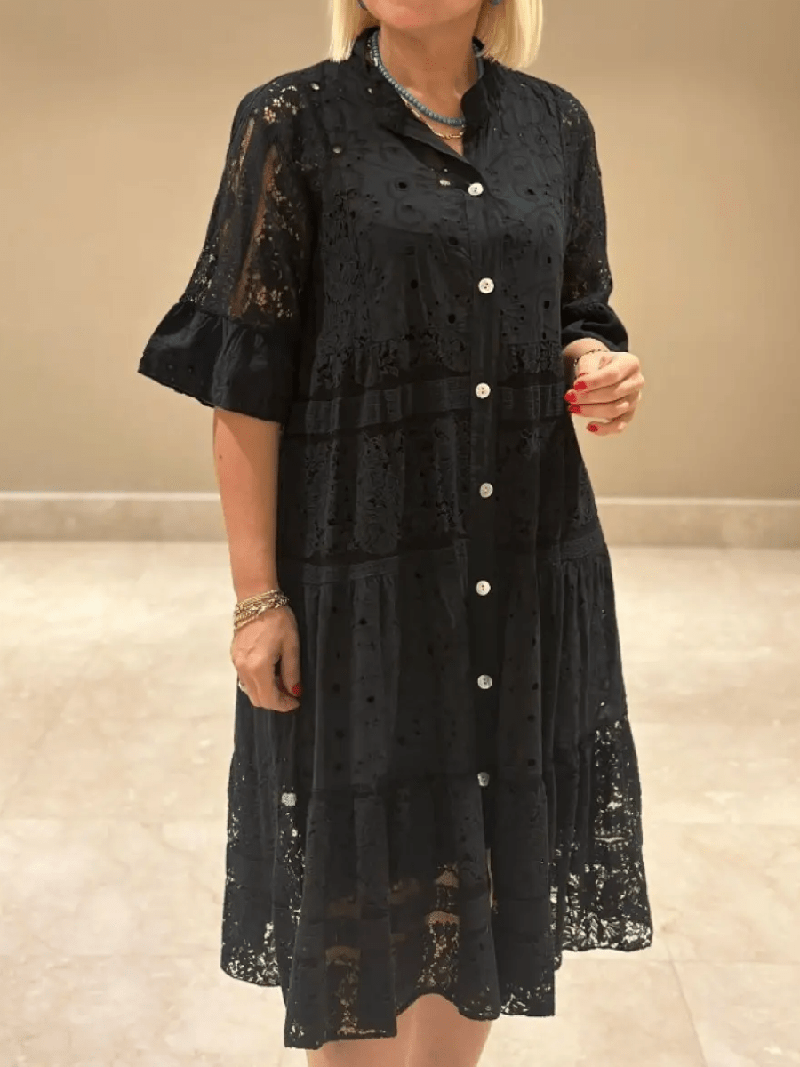 Cherylann™ | Embroidered Midi Dress