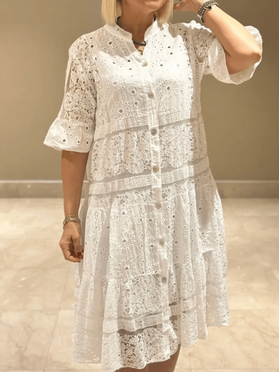 Cherylann™ | Embroidered Midi Dress