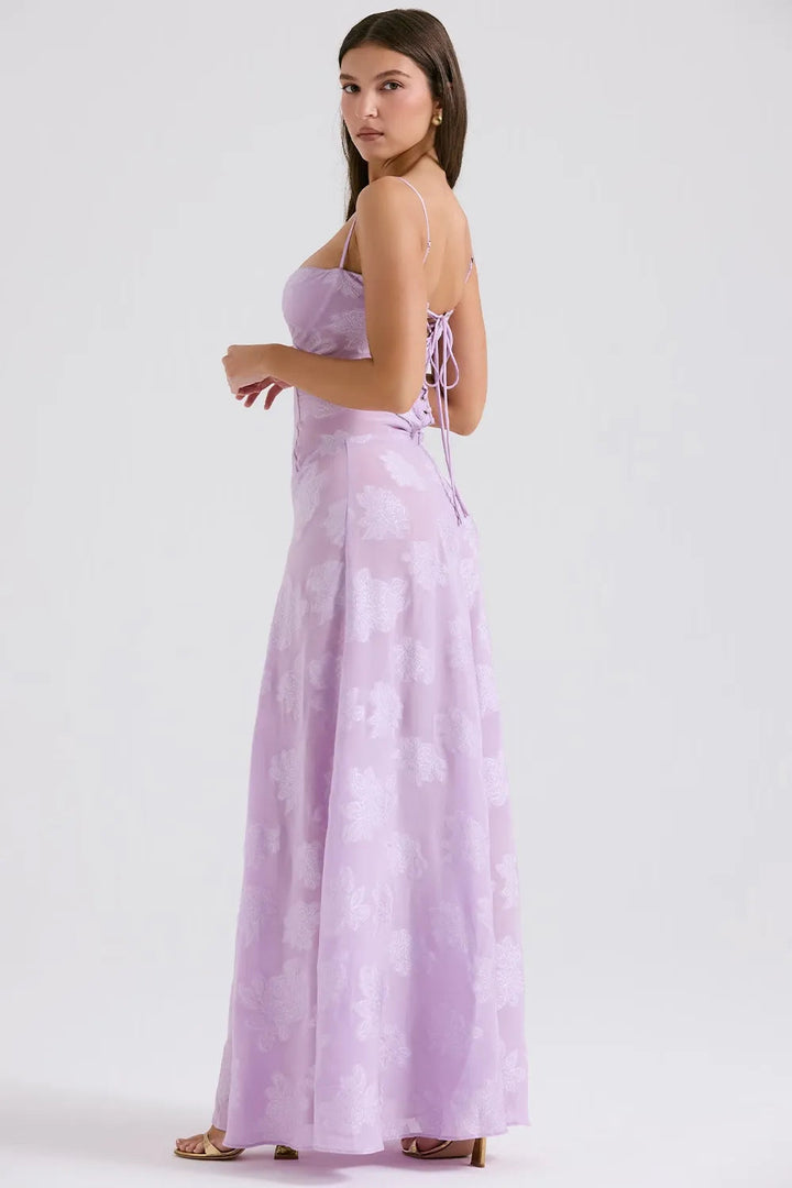 Gretchen™ | Long Summer Dress with Open Back and Adjustable Straps