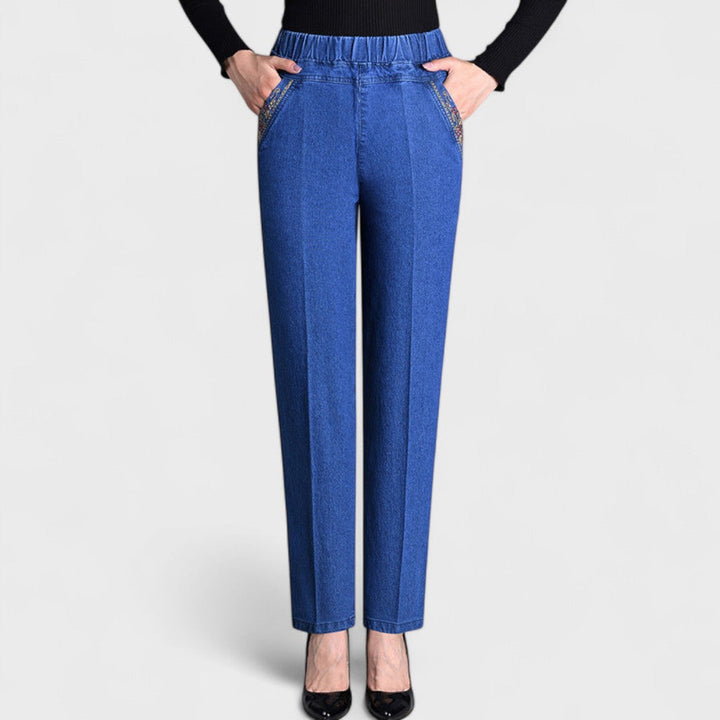 Marian™ | Women's Jeans with Side Pockets and Elastic Waist