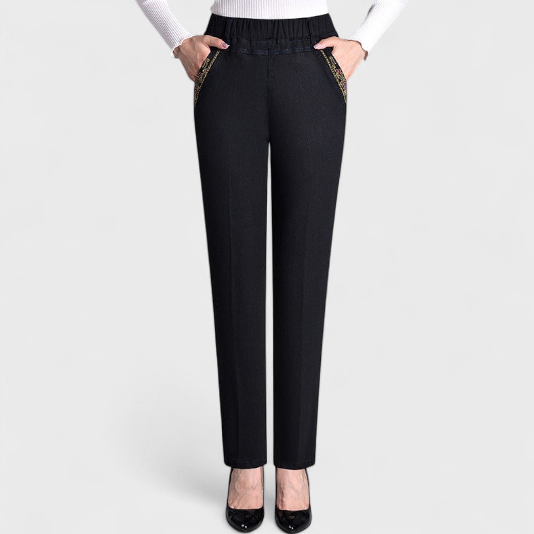 Marian™ | Women's Jeans with Side Pockets and Elastic Waist