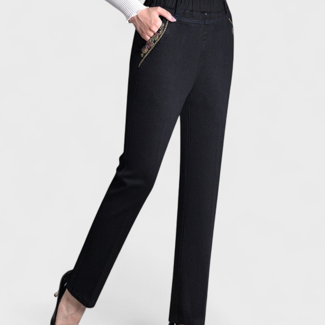 Marian™ | Women's Jeans with Side Pockets and Elastic Waist