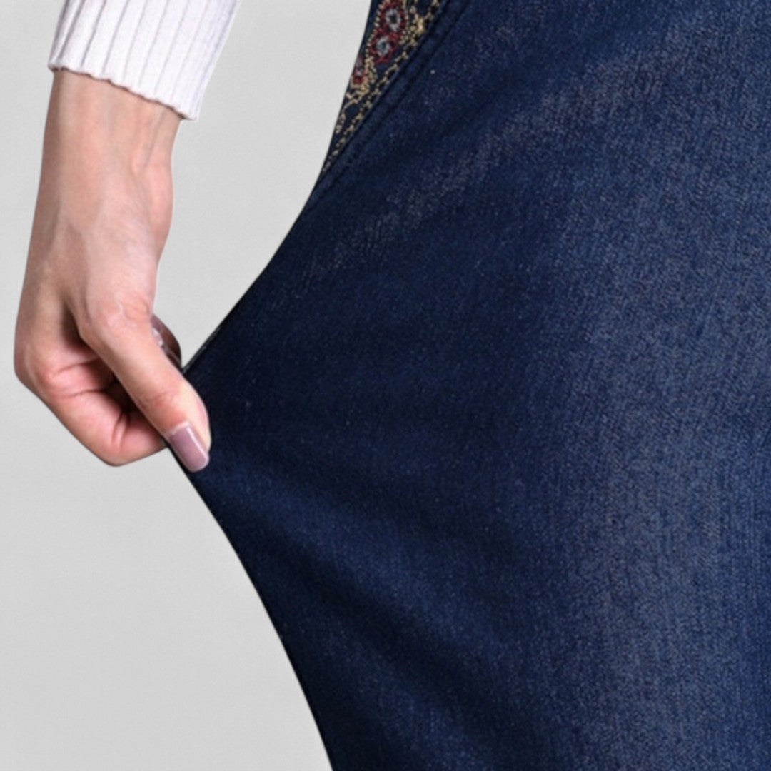 Marian™ | Women's Jeans with Side Pockets and Elastic Waist