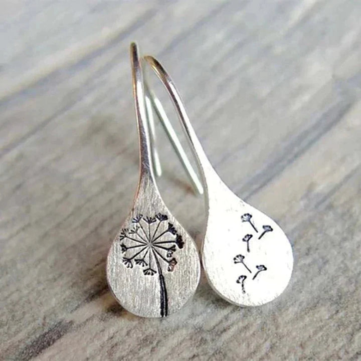 Dandelia™ | Sterling Silver Dandelion Earrings