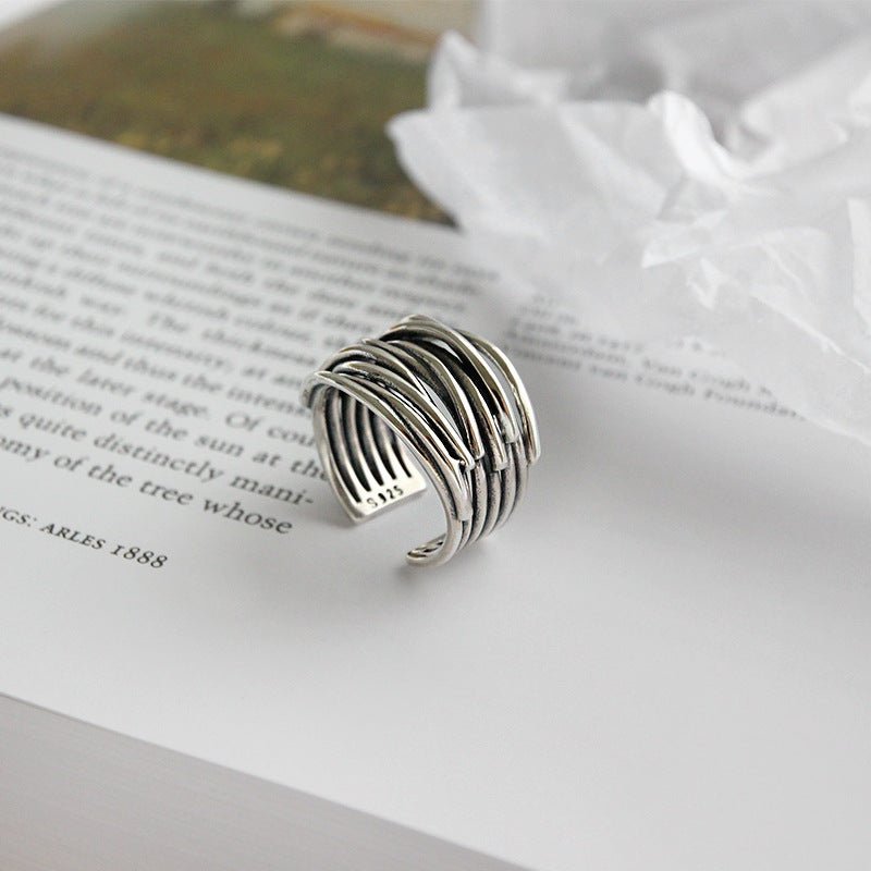 Sylvian™ | Sterling Silver Adjustable Layered Ring