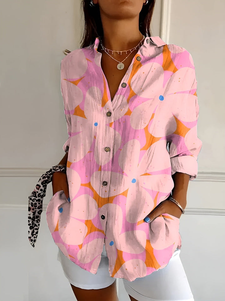 Avril™ | Chic Blouse with Whimsical Prints