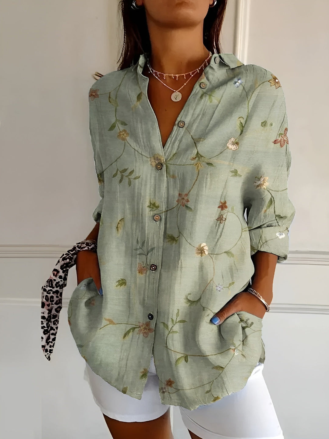 Avril™ | Chic Blouse with Whimsical Prints