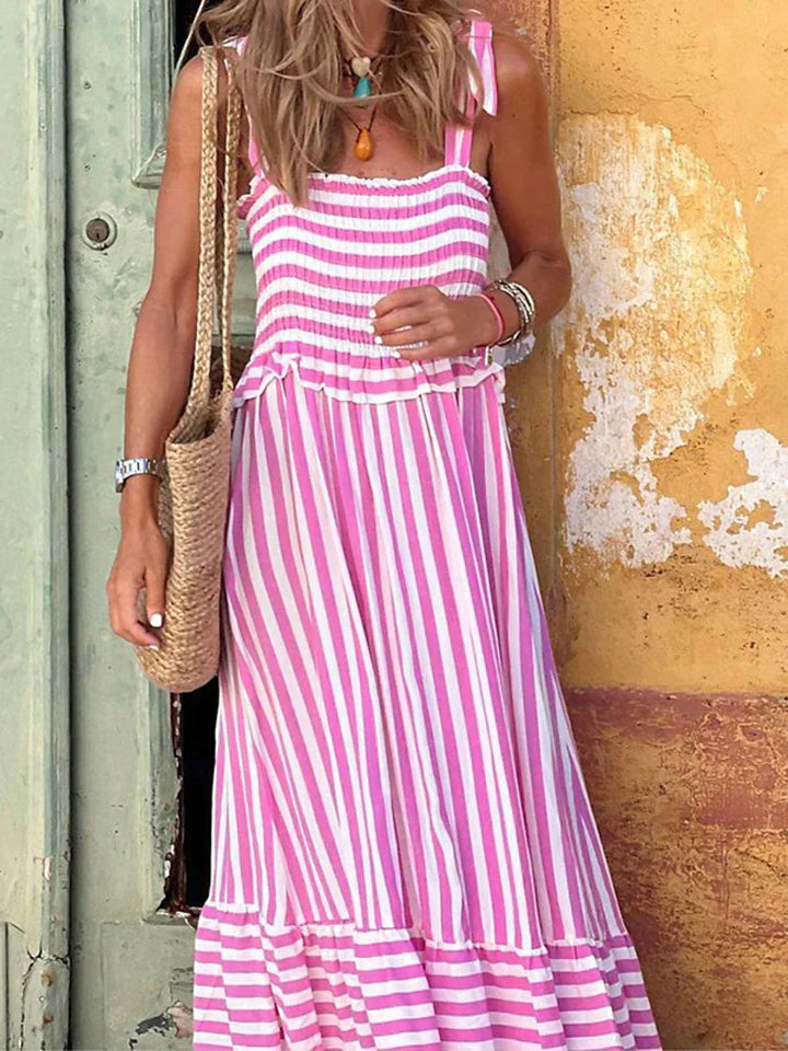 Emilia™ | Elegant Striped Summer Dress