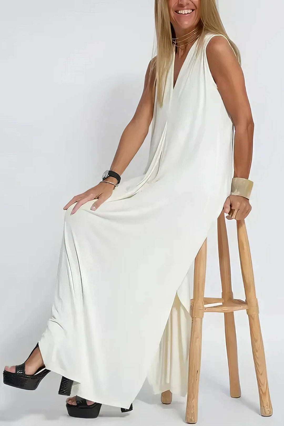 Juno™ | Elegant Long Dress with Coordinated Cardigan