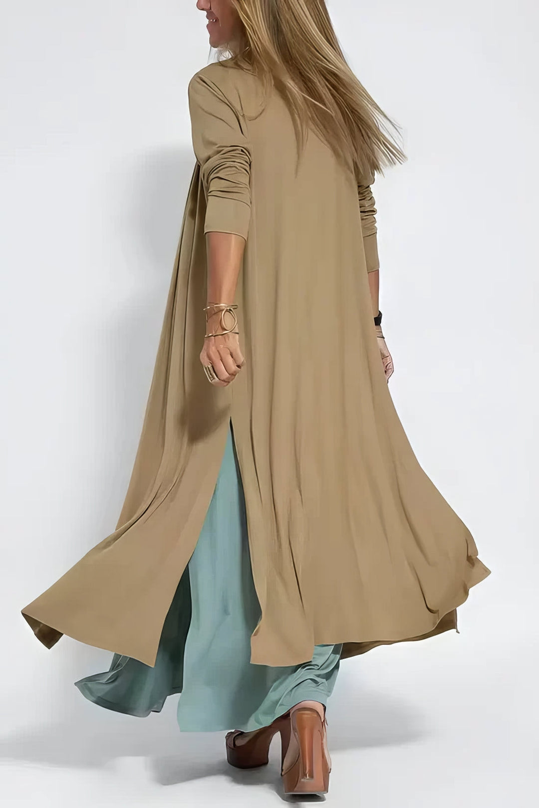 Juno™ | Elegant Long Dress with Coordinated Cardigan