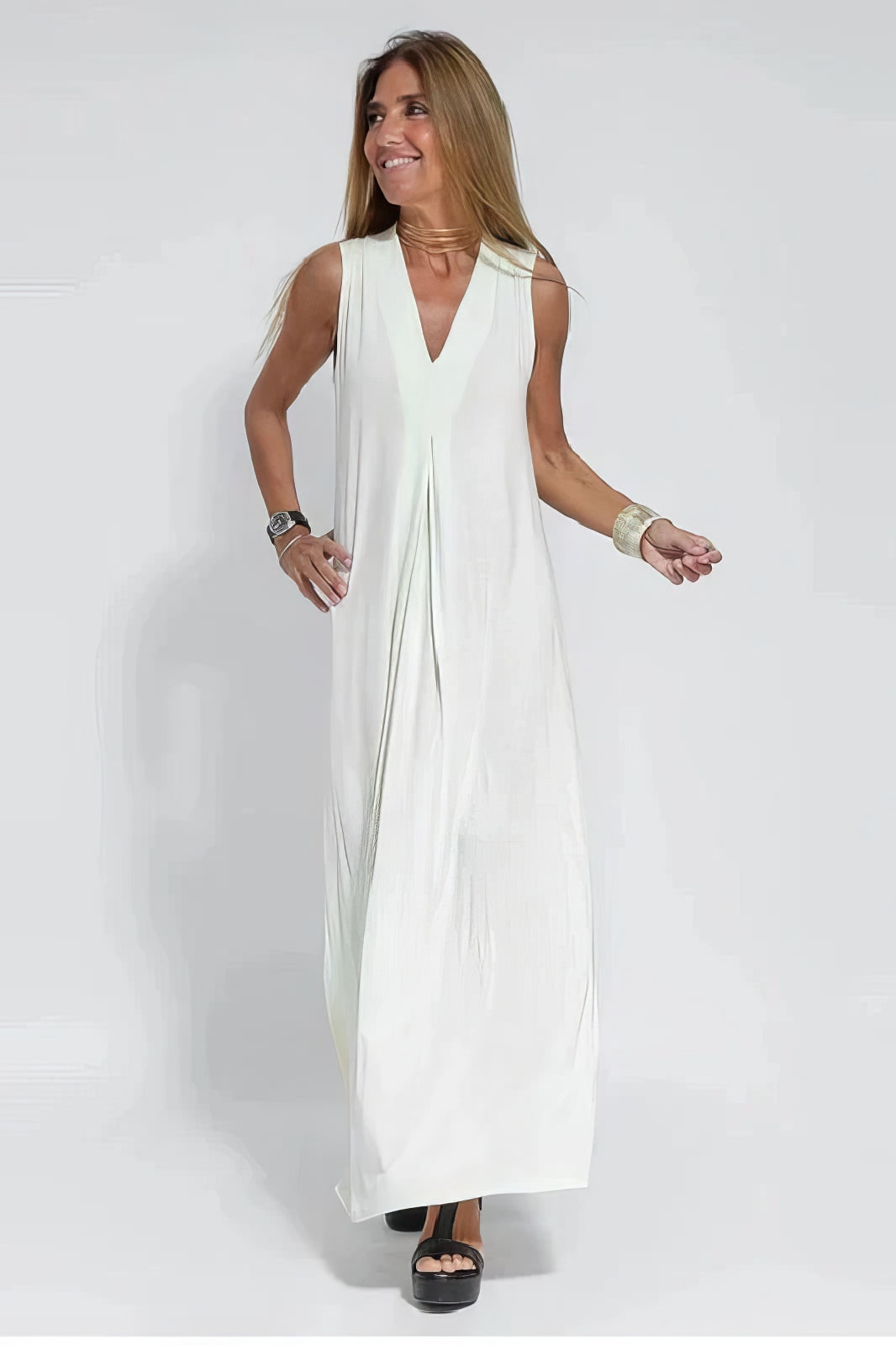 Juno™ | Elegant Long Dress with Coordinated Cardigan